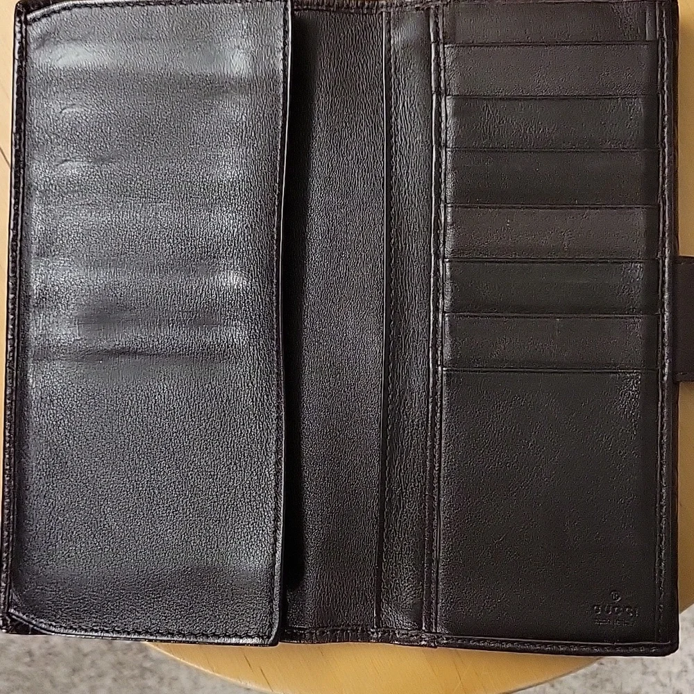 Authentic GUCCI Wallet Double Sided Wallet Ladies Heart Plat - Picture 5 of 8
